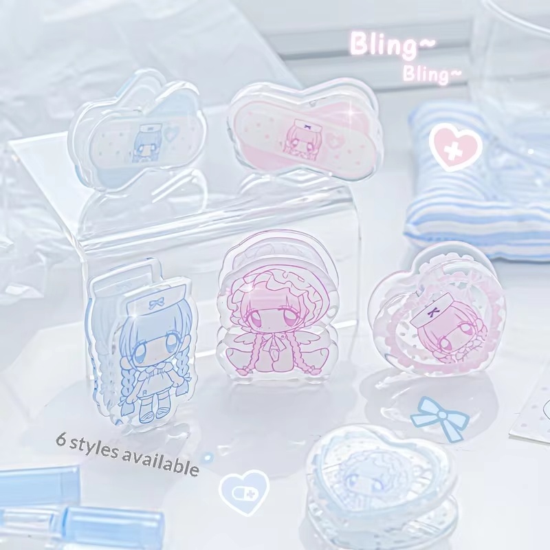 Binder Clip Assorted - Зажим-биндер Rosyposy Pumpum из акрила: милый