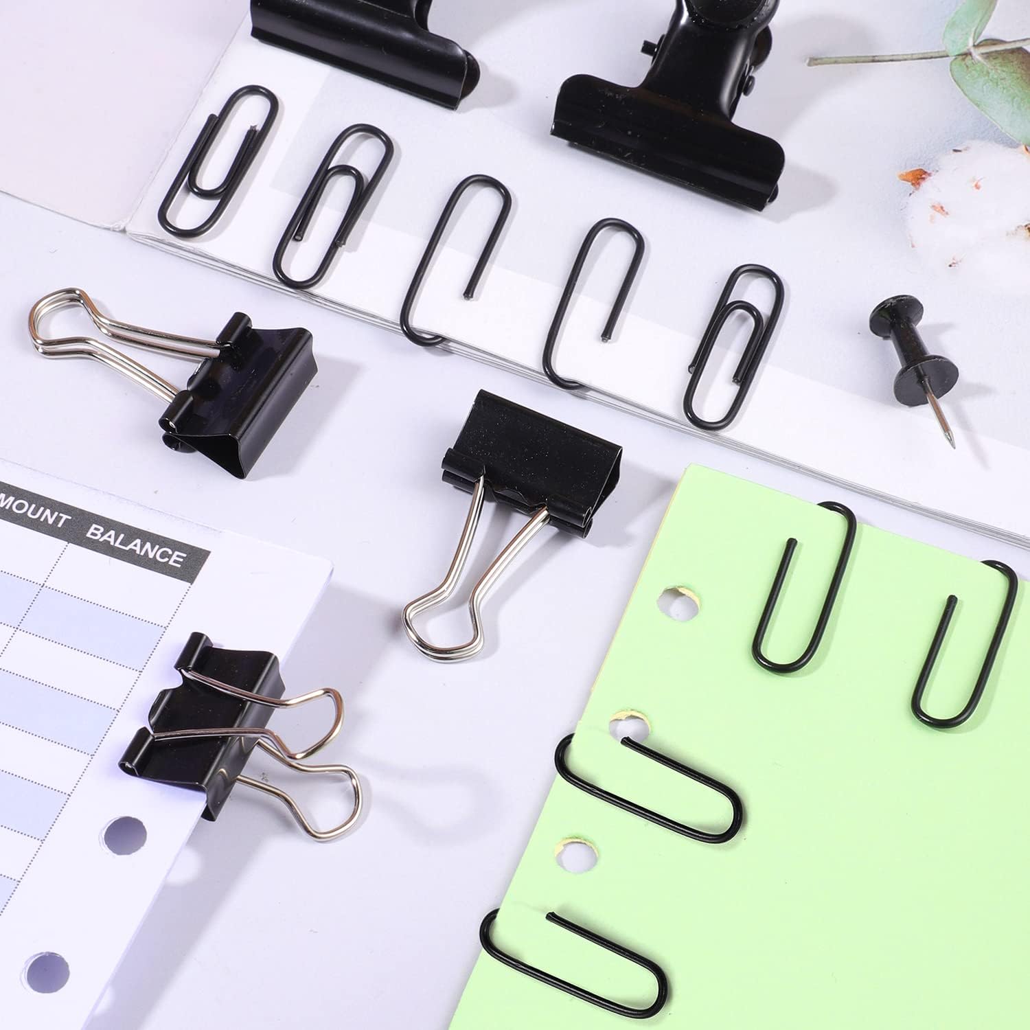 Набор зажимов для бумаги с наж – обзор и цена Binder Clip Assorted