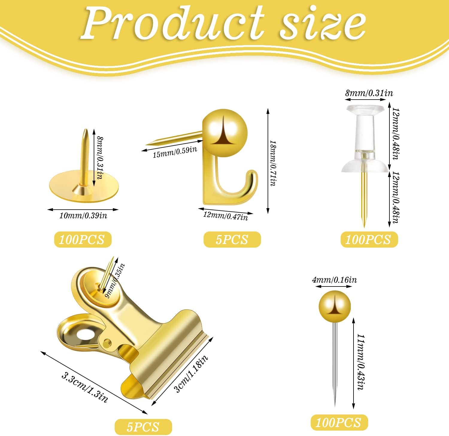 Набор зажимов для бумаги с наж – обзор и цена Binder Clip Assorted