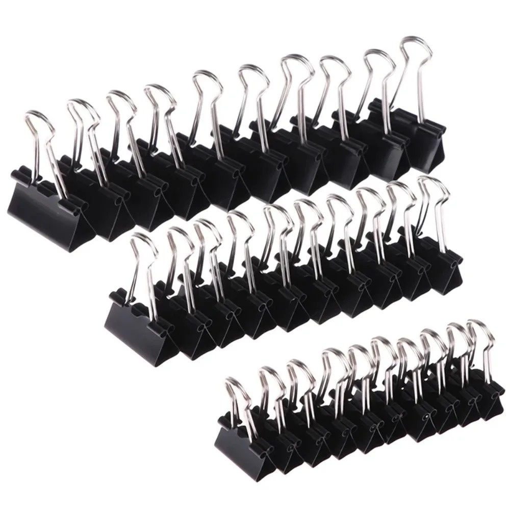 10 штук металлических скрепок  – обзор и цена Binder Clip Assorted
